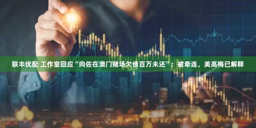 联丰优配 工作室回应“向佐在澳门赌场欠债百万未还”：被牵连，美高梅已解释